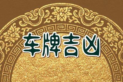 车牌号的谐音读
